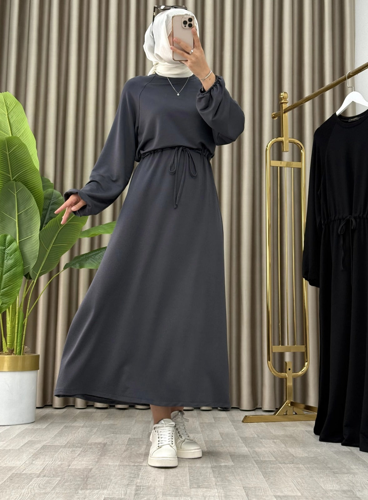 Linet Elbise - Füme